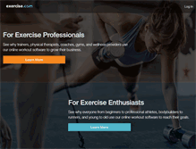 Tablet Screenshot of exercise.com